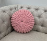 Round Pillow, Chenille yarn