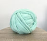 Merino Wool DIY Knit Kit with Needles, Cable Knit Medium Throw 40x60 in