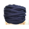Chunky Knit Pouf/Ottoman, Cotton tube yarn