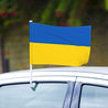 Ukraine Flag, Car window clip