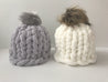 Chunky Chenille Hat, Printed Pattern